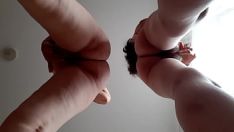 Play Girlfriends started to masturbate together and cum together (intense orgasm with trembling legs) - girls fly orgasm
