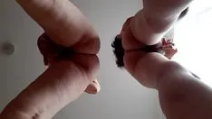 Play Girlfriends started to masturbate together and cum together (intense orgasm with trembling legs) - girls fly orgasm