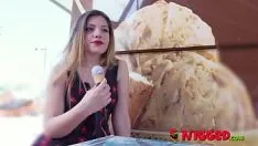 Play Tiny jacky blondie is tired of white pencildicks: she needs the nigged experience!