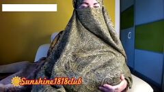 Play Muslim MILF in Hijab Satisfies Her Cravings: Big Tits BBW Masturbation Session